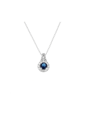 Sterling Silver & Cubic Zirconia Petal Solitaire Pendant