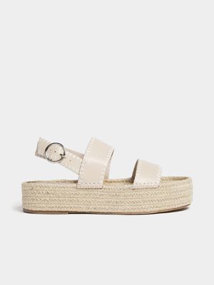 Stitch Detail Flatform Sandals