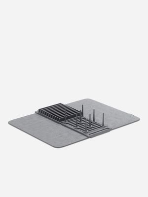 umbra udry drying rack with mat charcoal