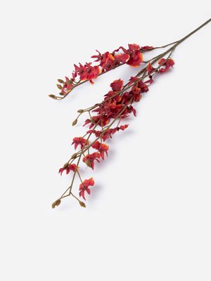 Faux Oncidium Stem Dark Red 72cm