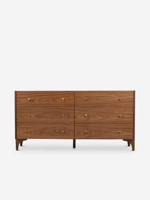 Allen 6 Drawer Chest Walnut