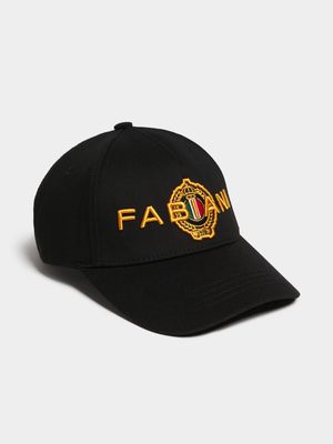 Fabiani Men's Black Logo Crest Cap