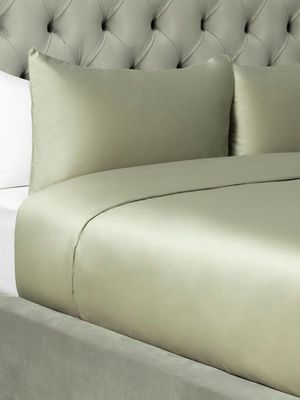 Grace Softest Gold Seal Certified Egyptian Cotton 200 Thread Count Duvet Cover Set Sage