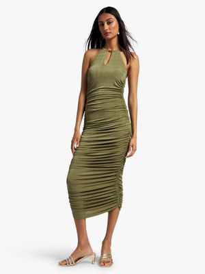 Luella Draped Column Dress