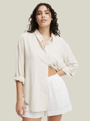 Women's Cotton On White Haven Long Sleeve Shirt