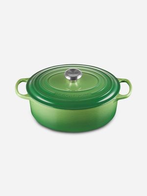 le creuset oval casserole 31cm bamboo