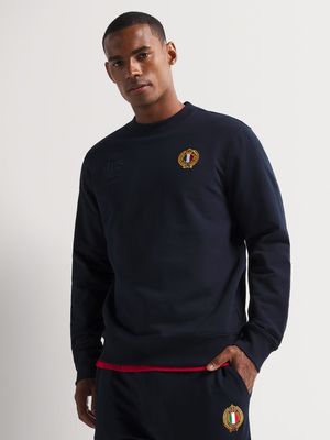 Fabiani Men's Iconic Core Navy Sweat Top