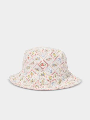 Women's Cotton On White Reversible Bianca Bucket Hat