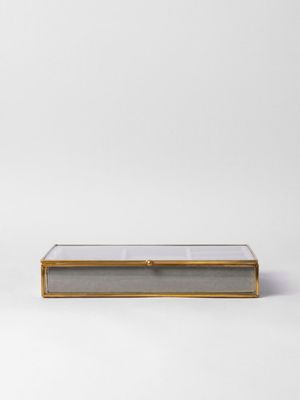 Glass & Metal Jewellery Box