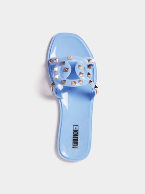 Women's Blue  Studded Sandal