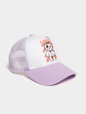 Men's Purple Teddy Trucker Cap