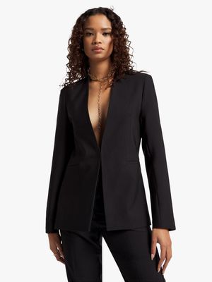 Collarless Blazer