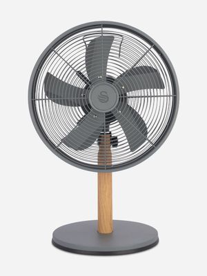 Swan Nordic Desk Fan Slate Grey 30cm