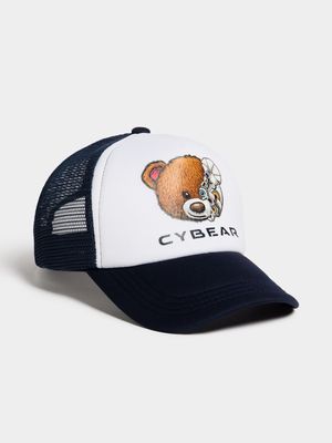 Men's Navy Cybear Trucker Cap