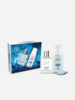 Lenthéric Solo Ice Parfum Pour Homme  & Deodorant Gift Set