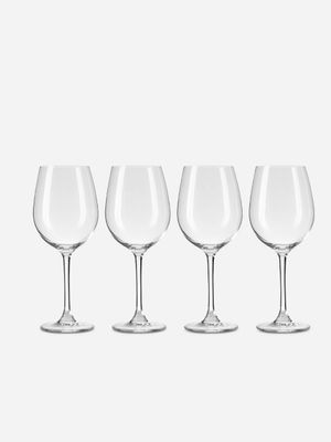 Leela Crystal White Wine Glasses 4 Pack 470ml