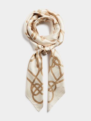 Luella Scarf with Rope Design