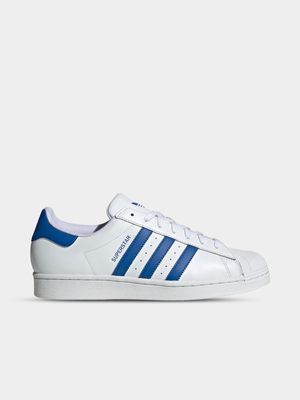 adidas Originals Men s Superstar White Blue Sneaker Bash