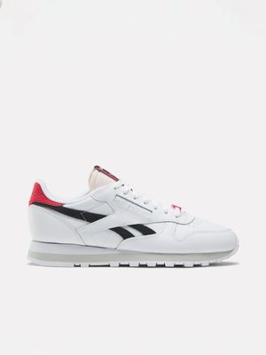 Reebok Men's Classic Leather White/Navy Sneaker