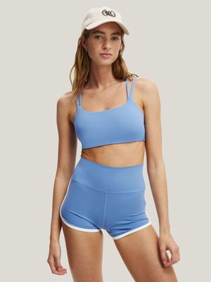 Women's Cotton On Blue Strappy Sports Crop Top