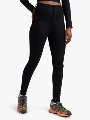 Redbat Women's High Rise Black Jeans