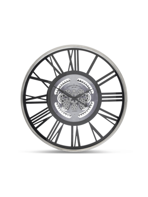 wall clock gears black 80cm