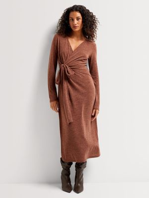 Soft Touch Tie Detail Wrap Dress