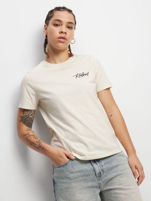 Redbat Women's Off White T-Shirt