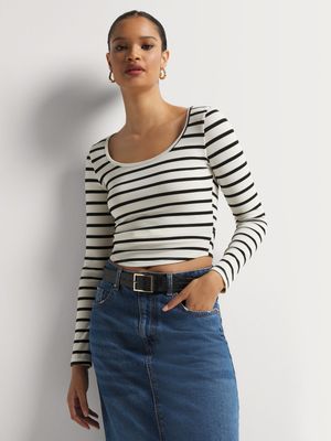 Y&G Rib Long Sleeve Top