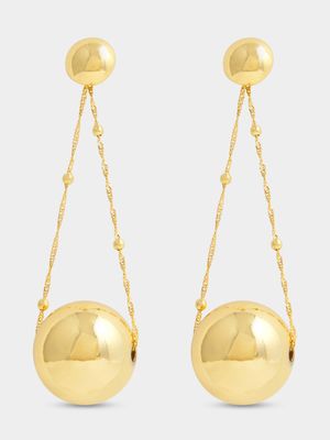 Statement Ball Drop Earrings