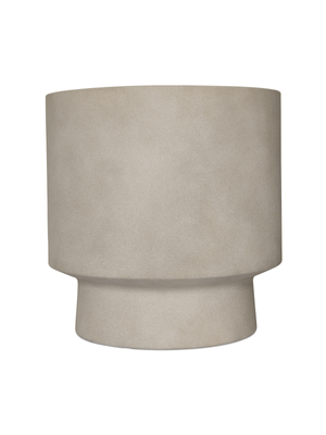 planter ficonstone footed beige 55cm