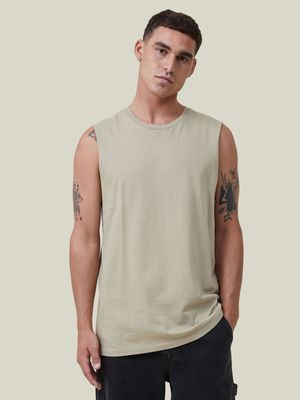 Men's Cotton On Beige Organic Muscle Top