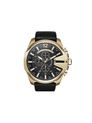 Diesel Men's Mega Chief Leather Watch