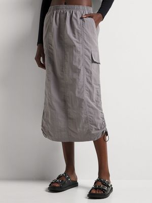 Y&G Parachute Utility Midi Skirt