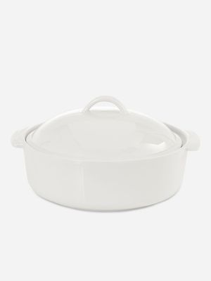 aurora casserole round w/lid porcelain 30cm