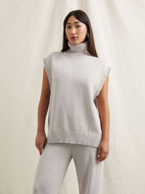 Women's Canvas Organic Cotton Roll Neck Singlet