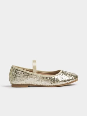 Cotton On Kids  Gold Olivia Ballet Flats