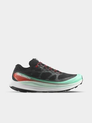 Mens Salomon Ultra Glide 2 Black/Green/Red Trail Running Shoes