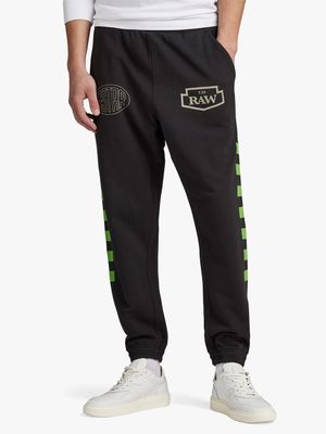 G-Star Men's Moto Graphic Black Sweat Pants