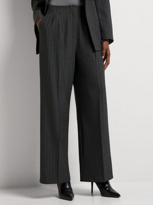 Wide Leg Darted High Waist Pants