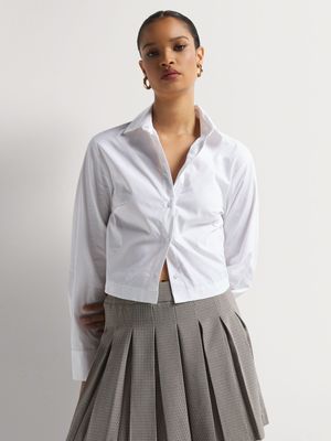 Y&G Cropped Button Through Shirt