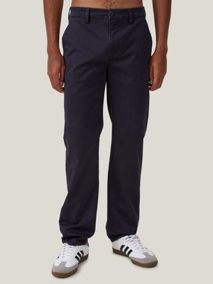 Men's Cotton On Navy Regular Straight Chino