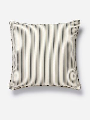 Plaza Stripe Outdoor Scatter Cushion Natural 60x60cm