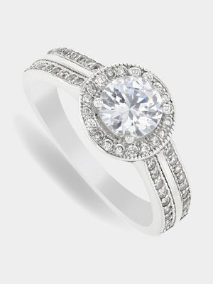 Sterling Silver & Cubic Zirconia Contessa Solitaire Ring