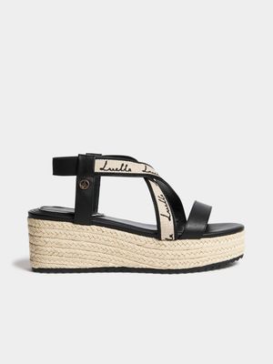 Luella Cross Over Strap Flatforms