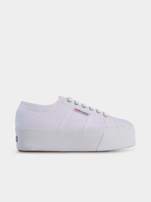 Women's Superga Classic Full Platform White Sneaker