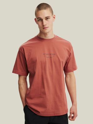 Men's Cotton On Orange Box Fit Easy T-Shirt