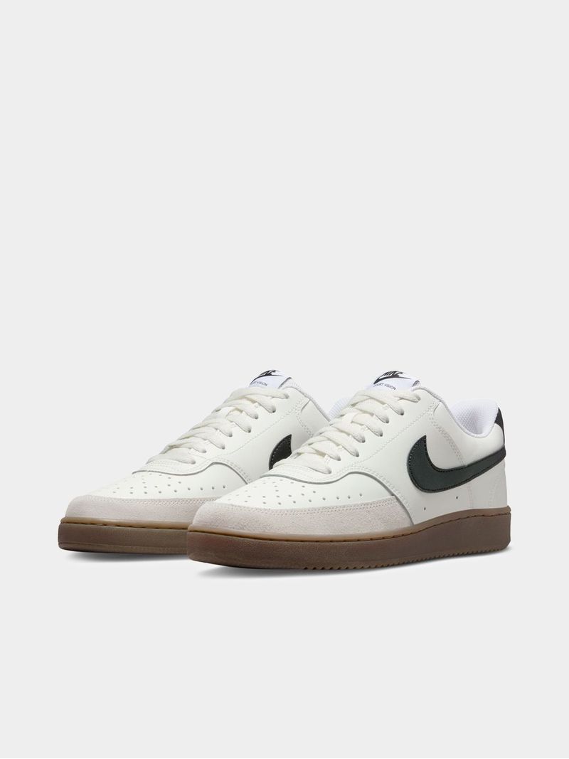 Mens Nike Court Vision Beige Black Gum Sneakers Bash