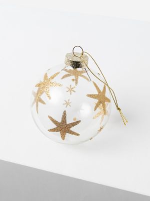 Star Bauble Golden 8cm