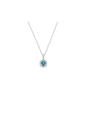 Sterling Silver Cubic Zirconia Women's December Pendant Necklace